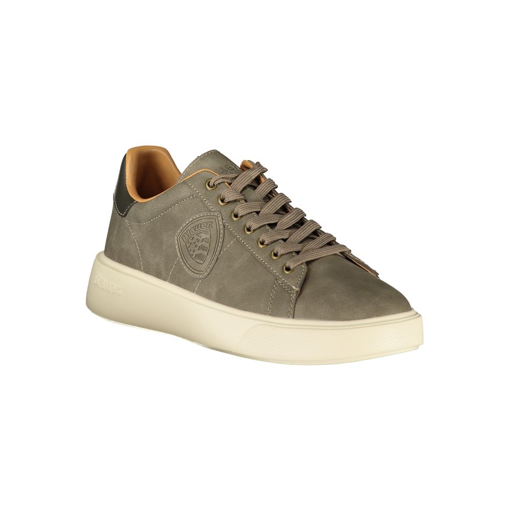 Blauer Graue Sportschuhe aus Polyester