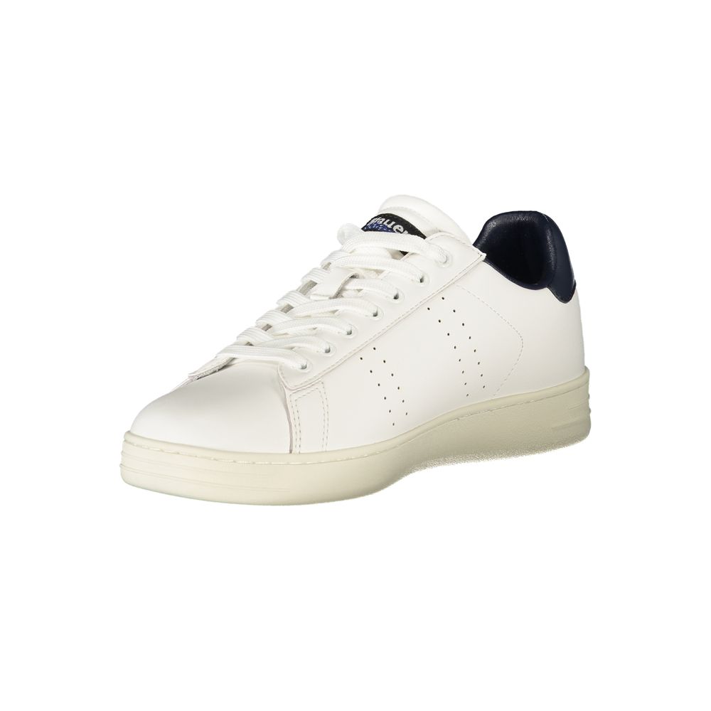 Blauer Herren-Sneaker aus weißem Polyurethan