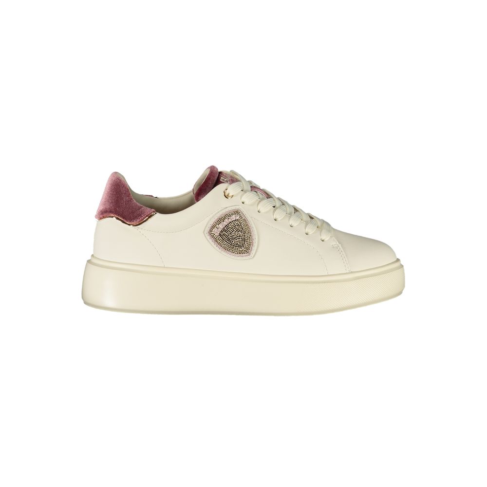 Blauer Bianco Damen-Sneaker aus Polyurethan