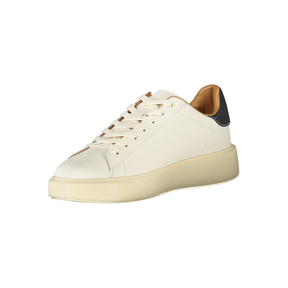Blauer Weiße Herren-Sneaker aus Polyester