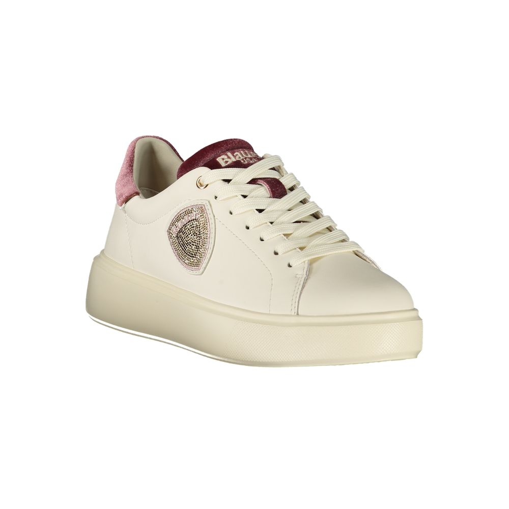 Blauer Bianco Damen-Sneaker aus Polyurethan