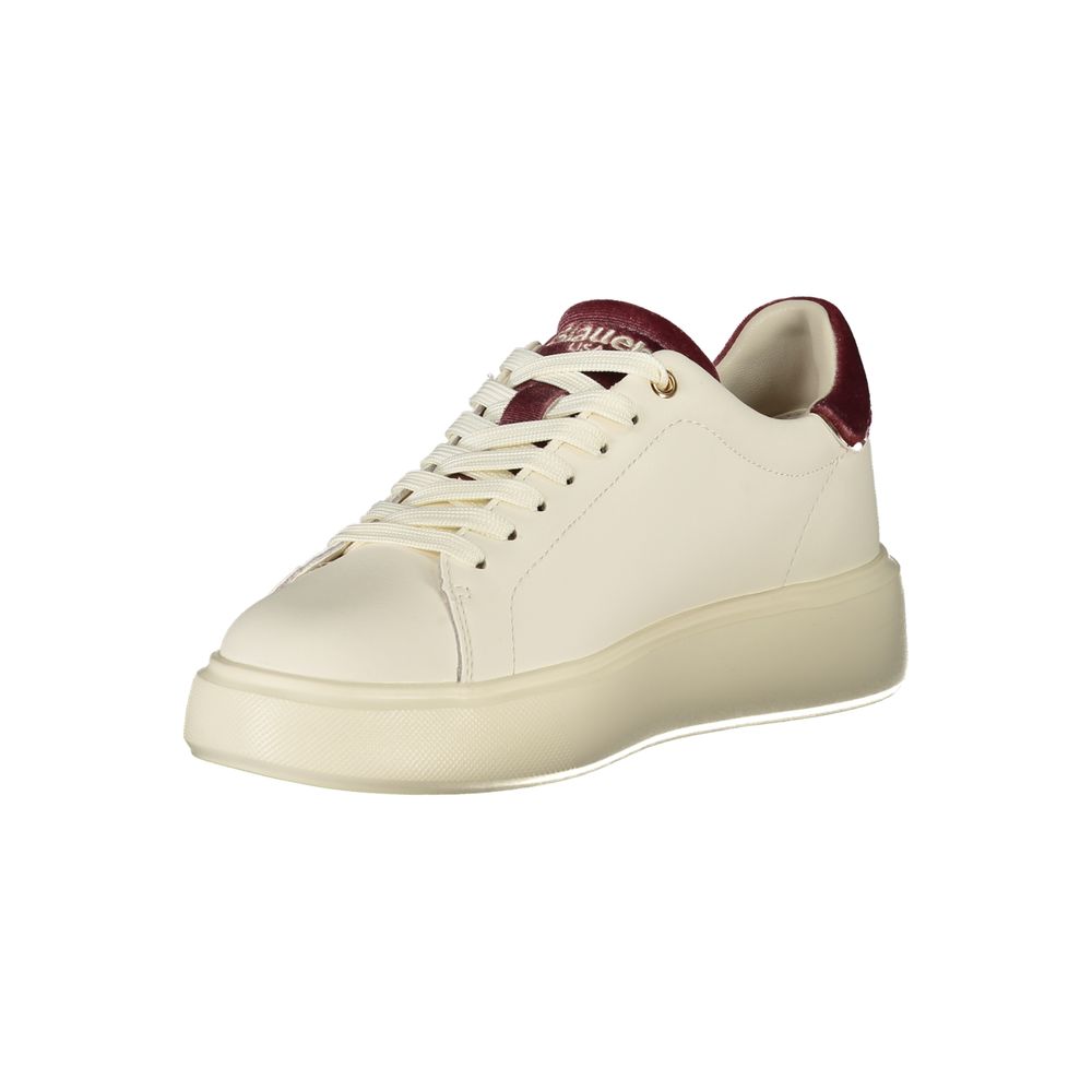 Blauer Bianco Damen-Sneaker aus Polyurethan
