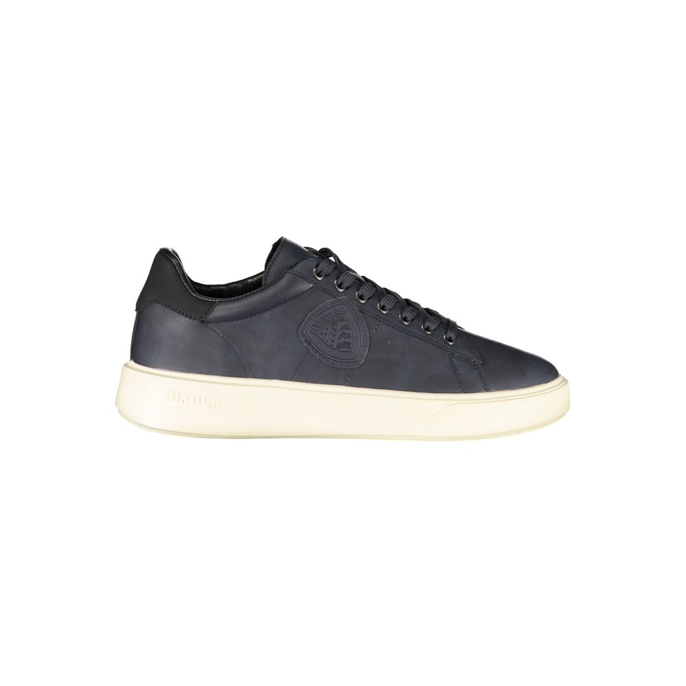 Blauer Sneaker aus Polyurethan für Herren