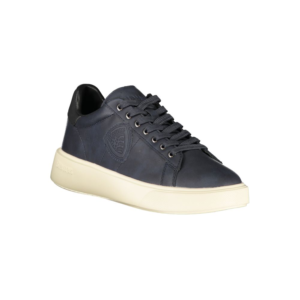 Blauer Sneaker aus Polyurethan für Herren