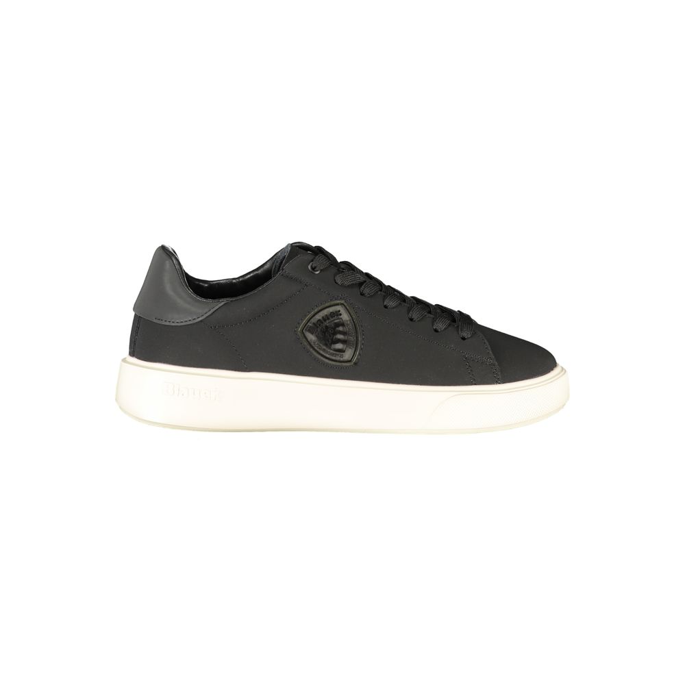 Blauer Schwarzer Polyester-Sneaker