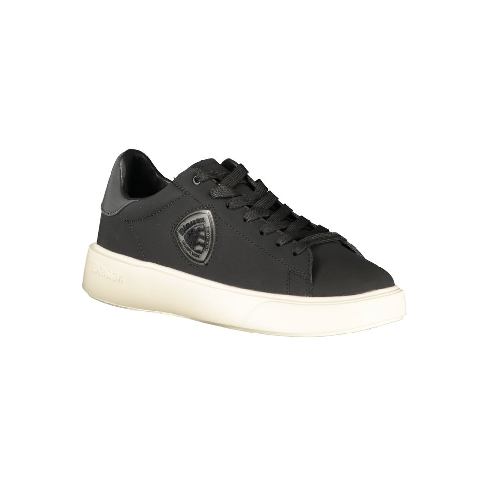 Blauer Schwarzer Polyester-Sneaker
