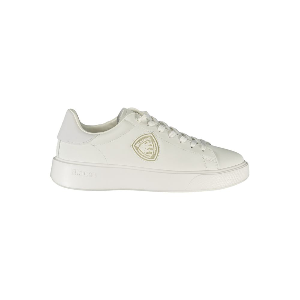 Blue White Polyester Sneaker