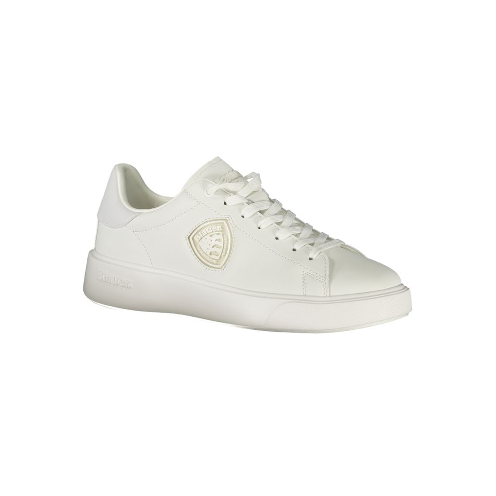 Blue White Polyester Sneaker