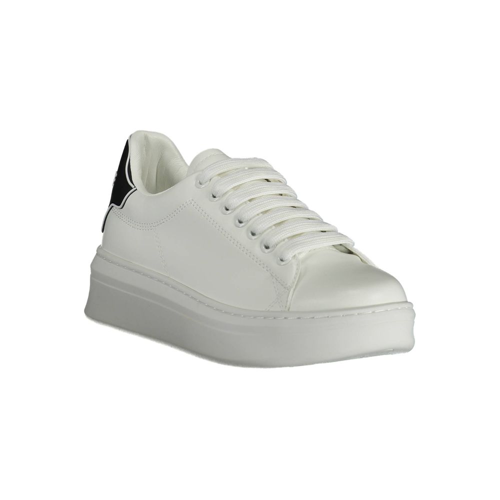 Gaelle Paris White Polyester Sneakers