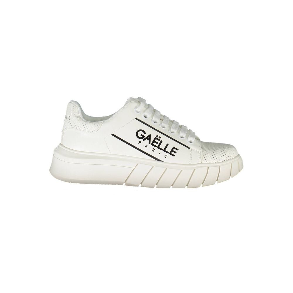 Gaelle Paris Weißer Polyester-Sneaker