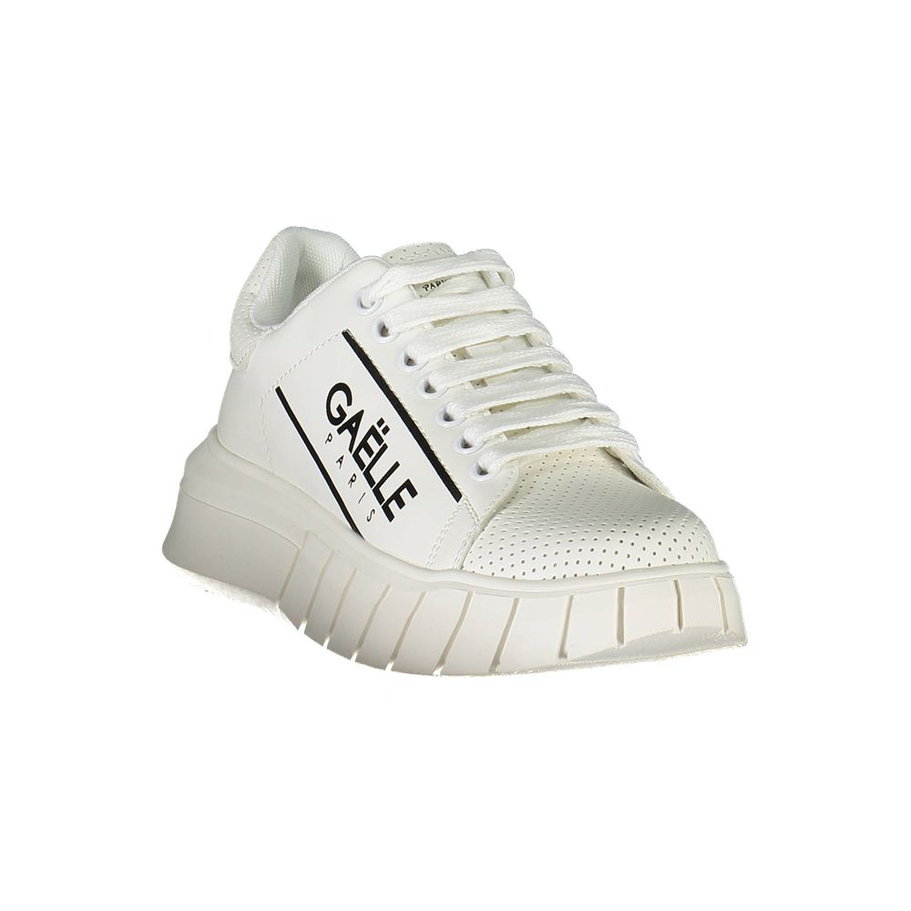 Gaelle Paris Weißer Polyester-Sneaker