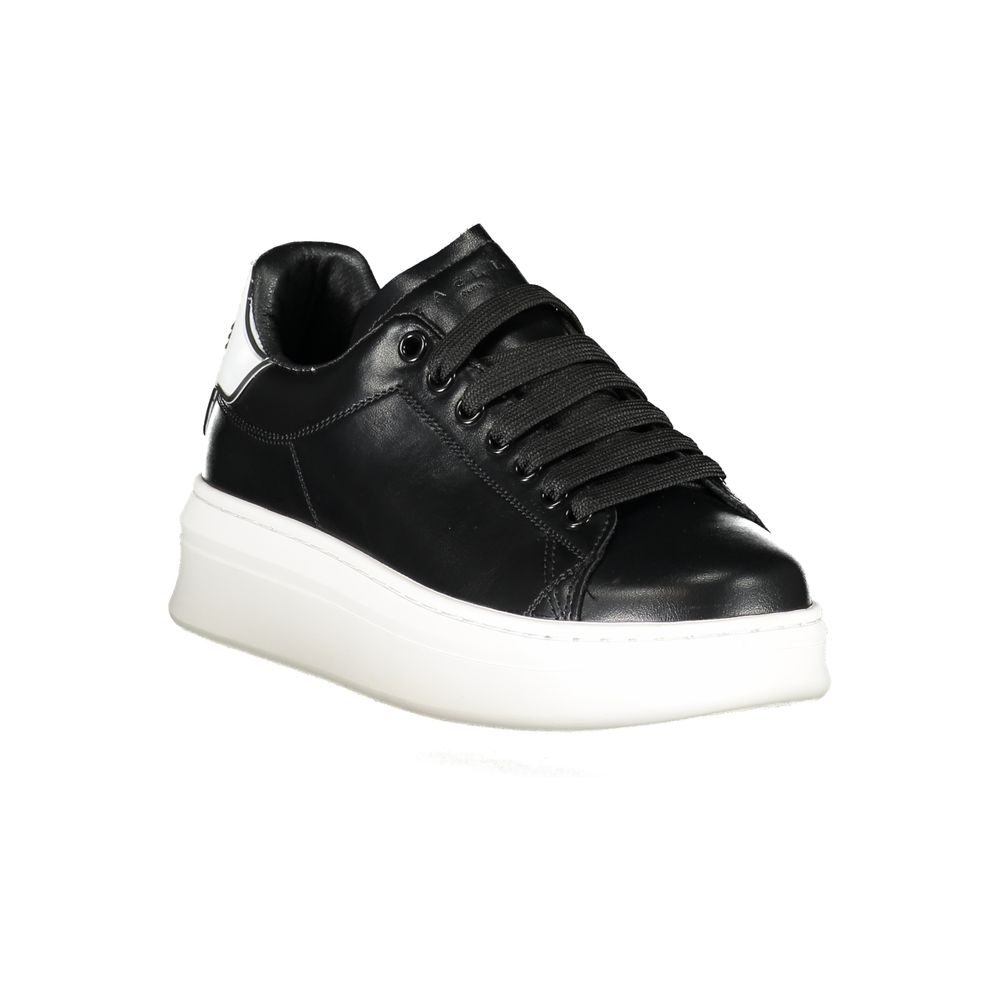 Gaelle Paris Black Polyester Sneakers