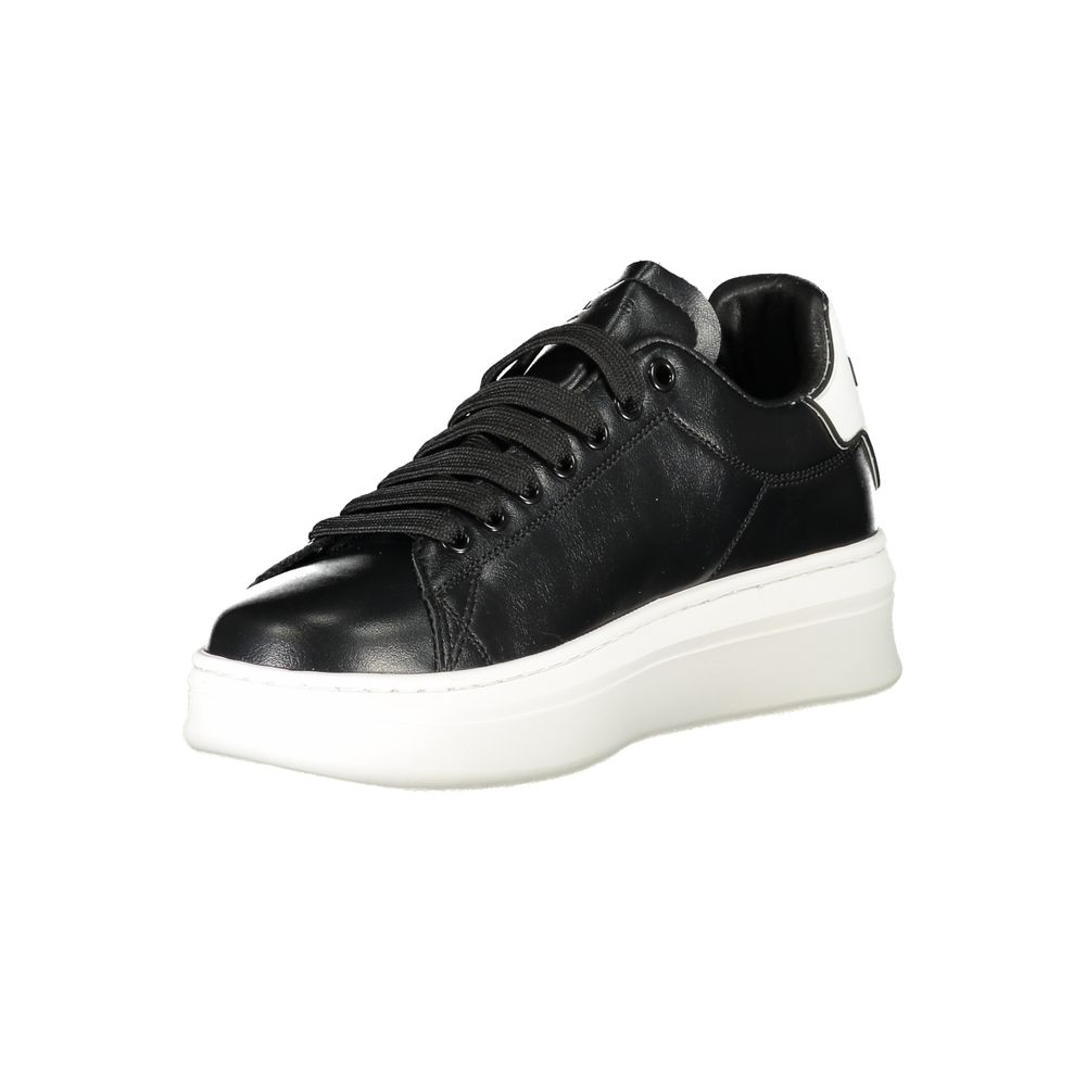 Gaelle Paris Black Polyester Sneakers