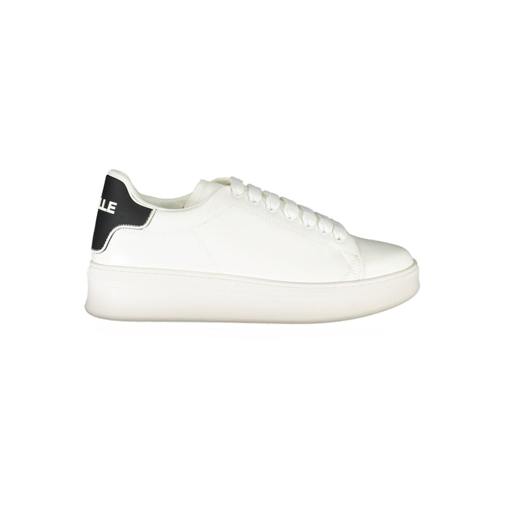 Gaelle Paris Bianco Polyurethan-Sneaker für Herren