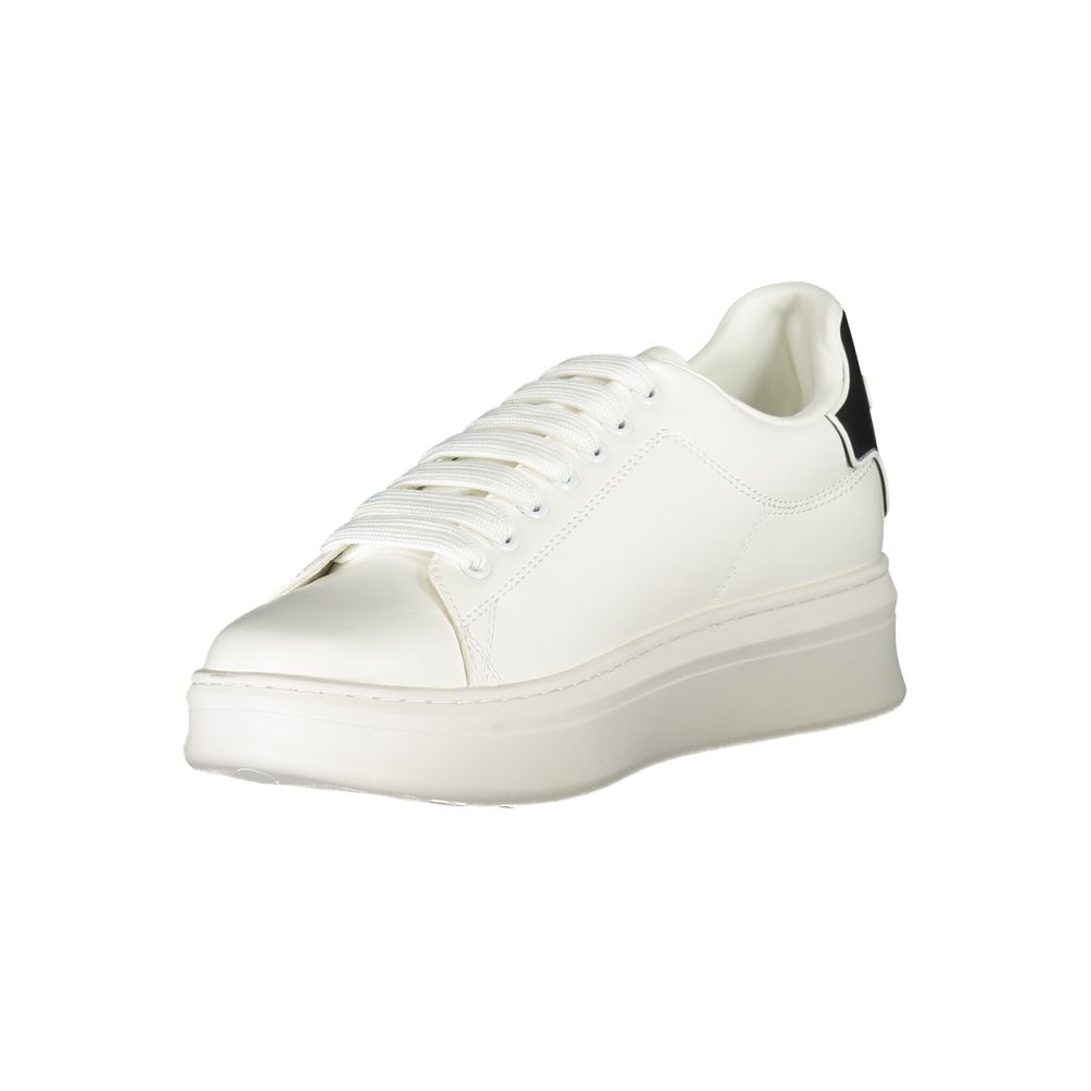 Gaelle Paris Bianco Polyurethan-Sneaker für Herren