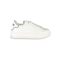 Gaelle Paris White Polyurethane Women's Sneaker