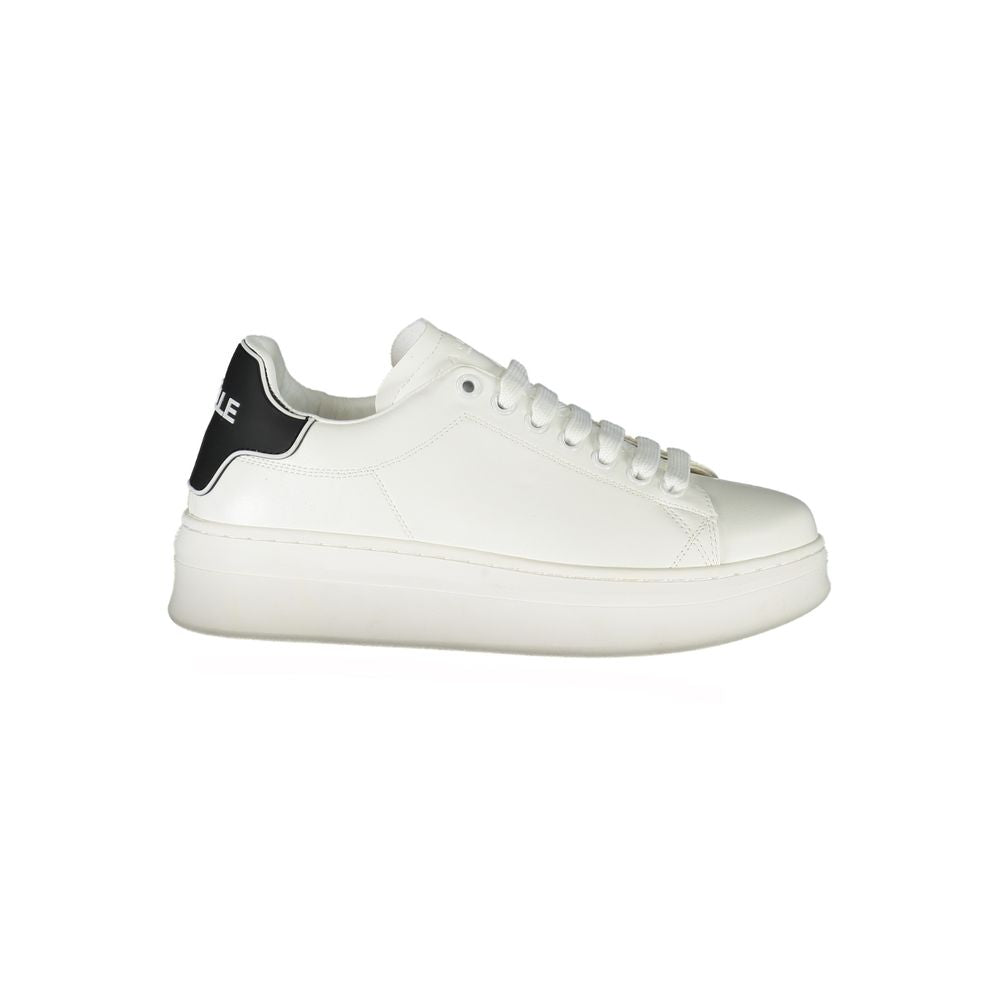 Gaelle Paris Weiße Sneaker aus Polyester im Athletic-Stil