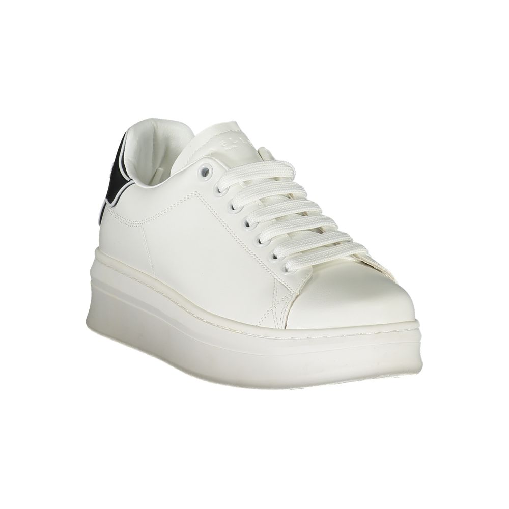Gaelle Paris Weiße Sneaker aus Polyester im Athletic-Stil