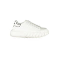 Gaelle Paris White Polyurethane Women's Sneaker