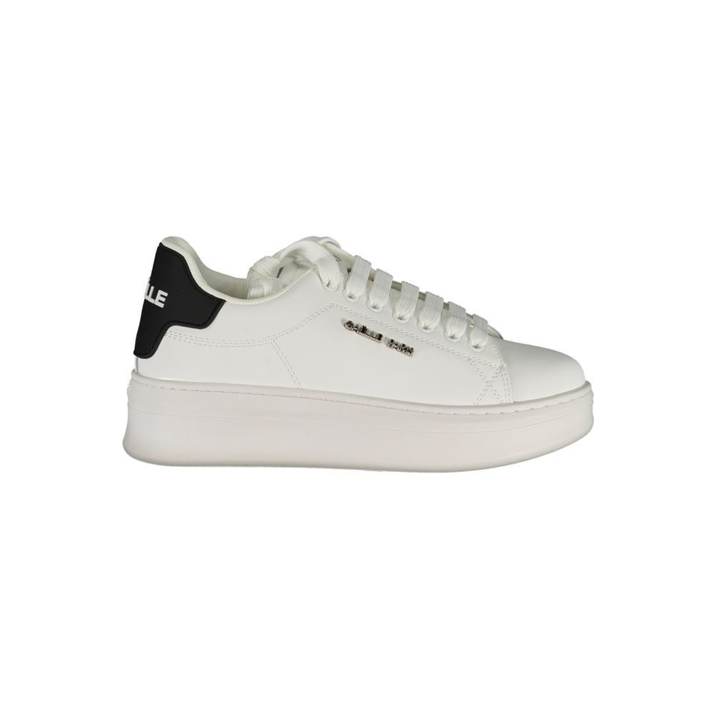 Gaelle Paris Weiße Sneaker aus Polyester im Athletic-Stil