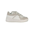 Gaelle Paris Bianco Damen-Sneaker aus Polyurethan