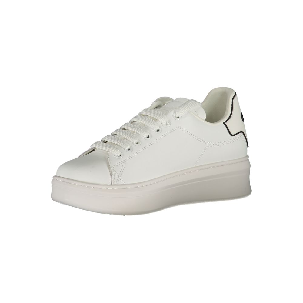 Gaelle Paris Weiße Sneaker aus Polyester im Athletic-Stil