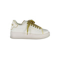 Gaelle Paris Bianco Damen-Sneaker aus Polyurethan