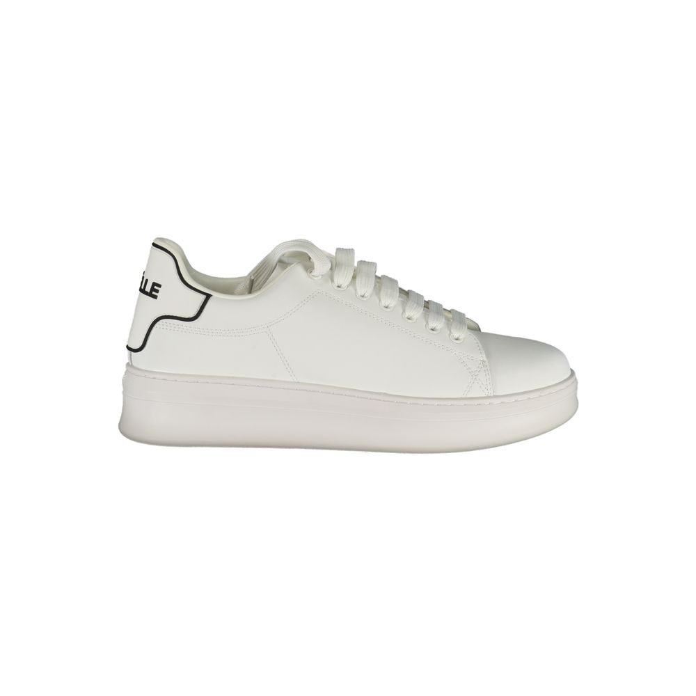 Gaelle Paris Bianco Polyurethan-Sneaker für Herren