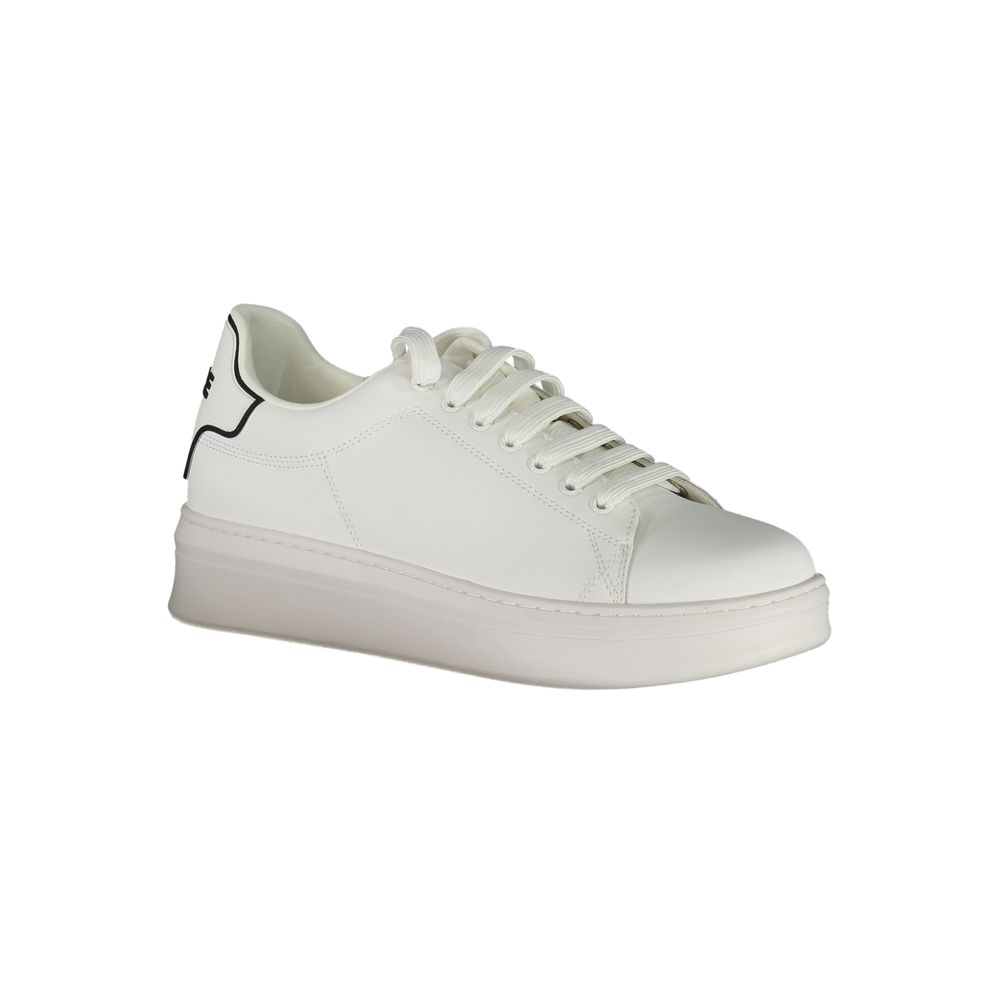Gaelle Paris Bianco Polyurethan-Sneaker für Herren