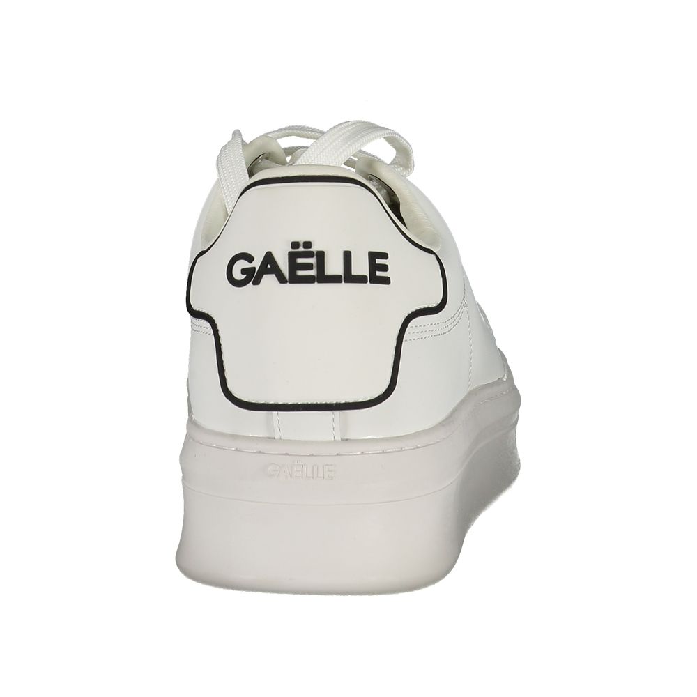 Gaelle Paris Bianco Polyurethan-Sneaker für Herren
