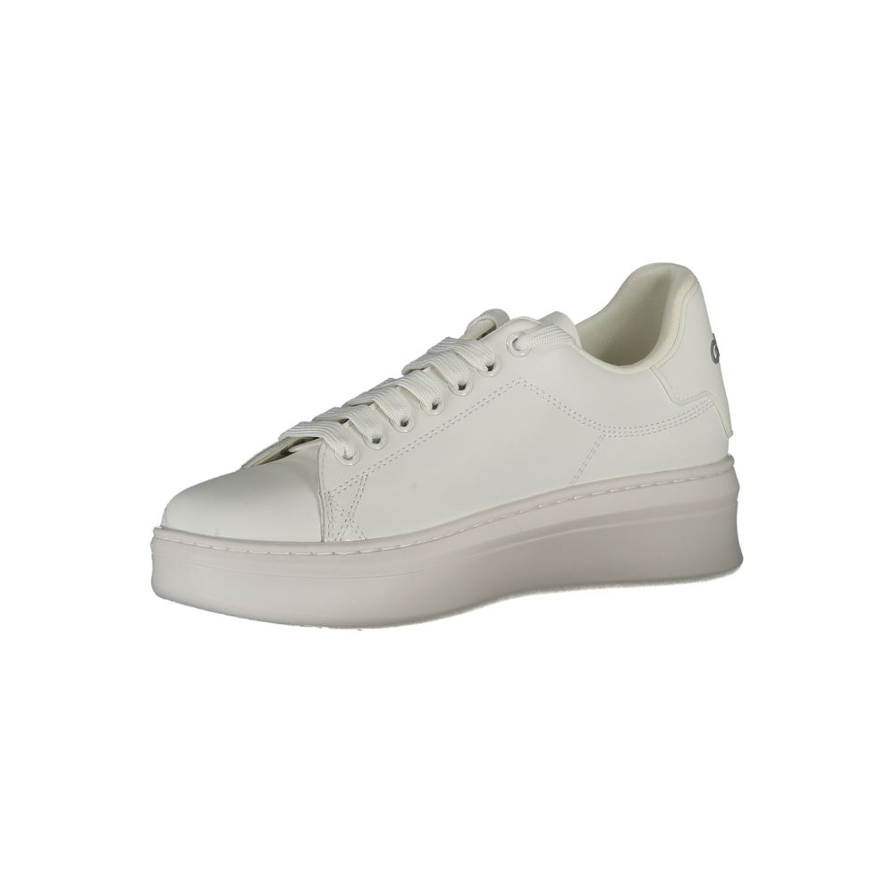 Gaelle Paris Weiße Sneaker aus Polyester im Athletic-Stil