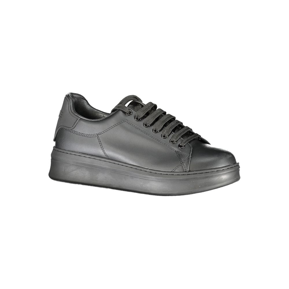 Gaelle Paris Baskets noires en polyuréthane pour homme