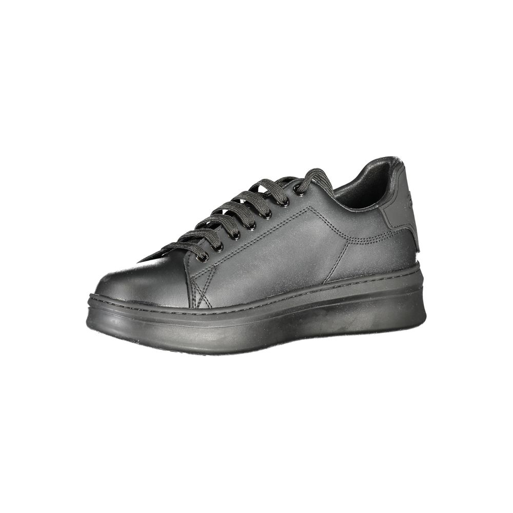 Gaelle Paris Baskets noires en polyuréthane pour homme