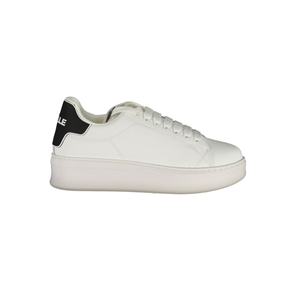 Baskets de sport blanches en polyester Gaelle Paris