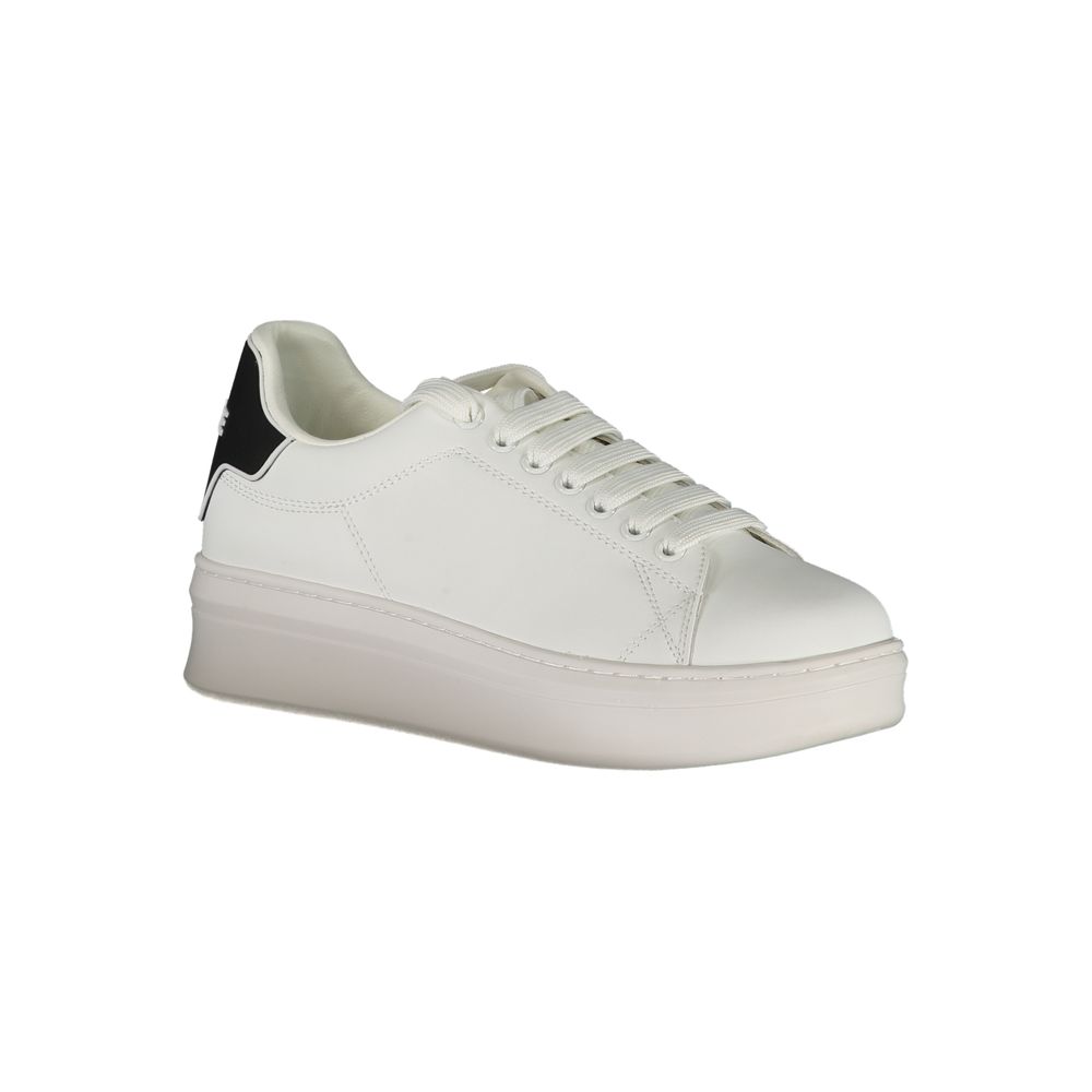 Baskets de sport blanches en polyester Gaelle Paris