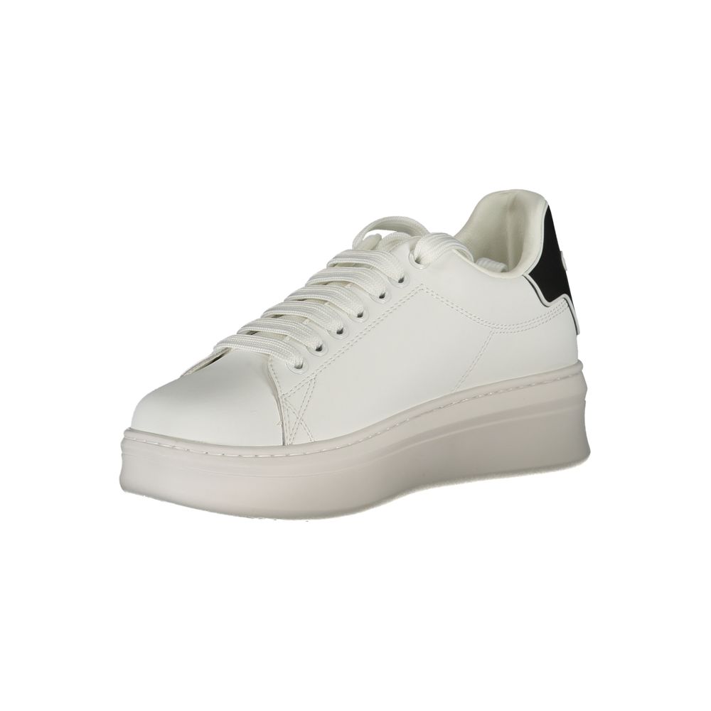 Baskets de sport blanches en polyester Gaelle Paris