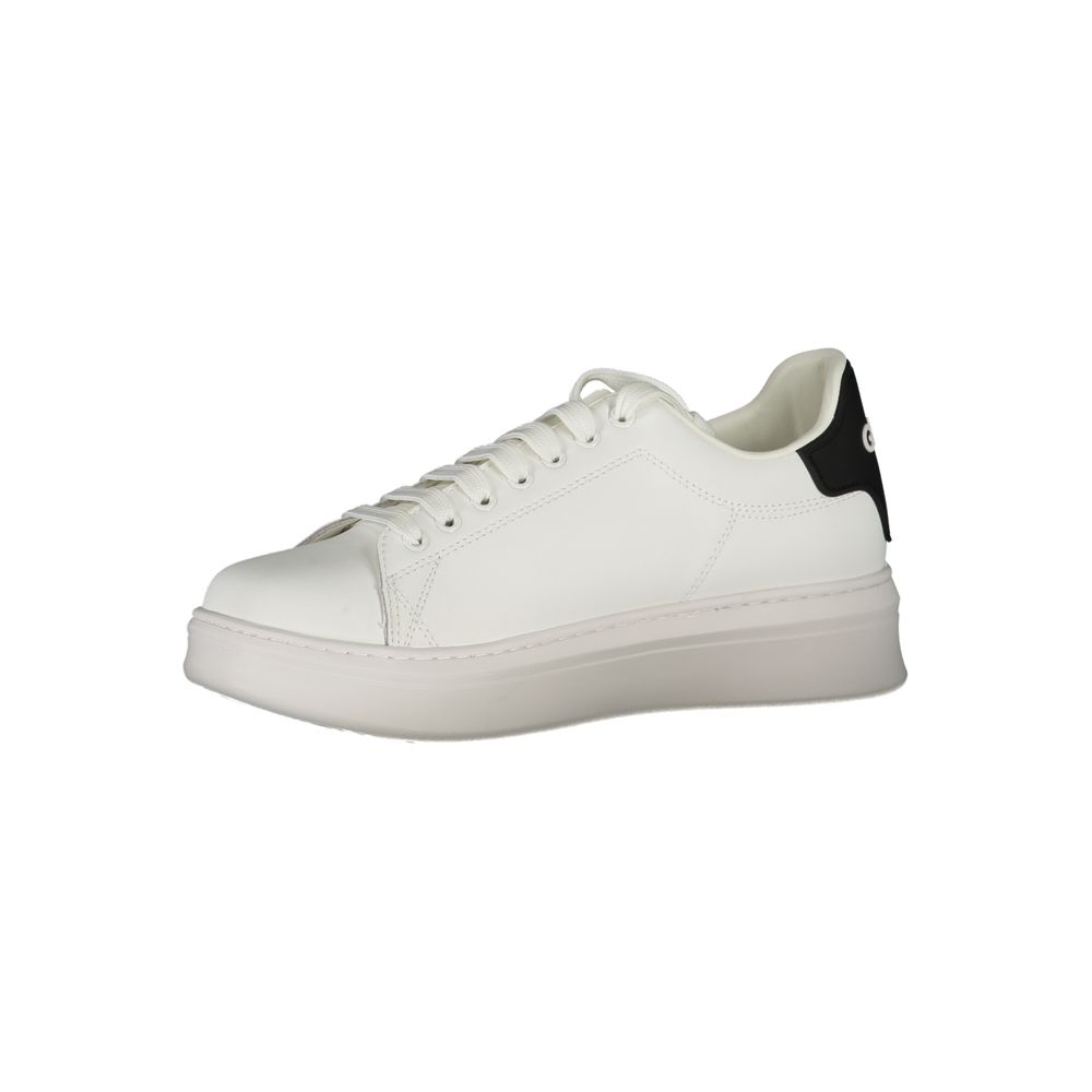 Gaelle Paris Men's White Polyurethane Sneaker