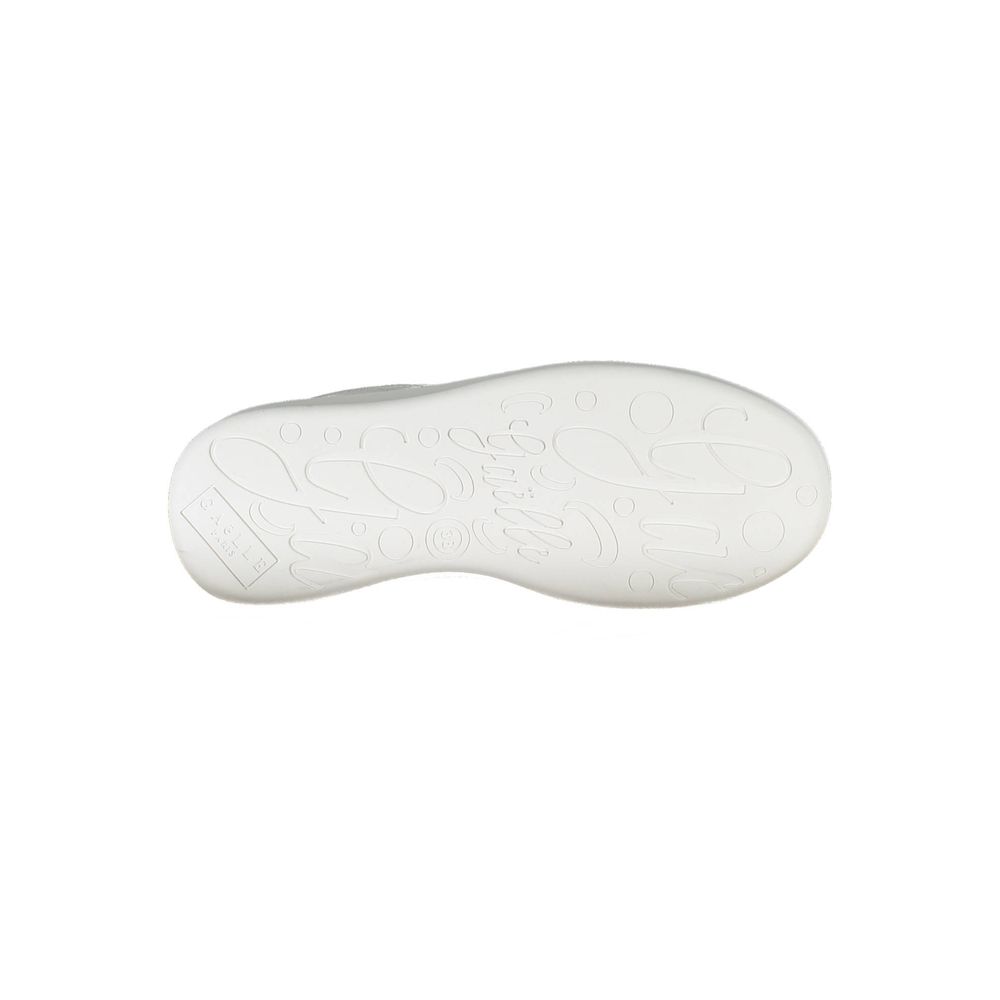Gaelle Paris White Polyurethane Women's Sneaker