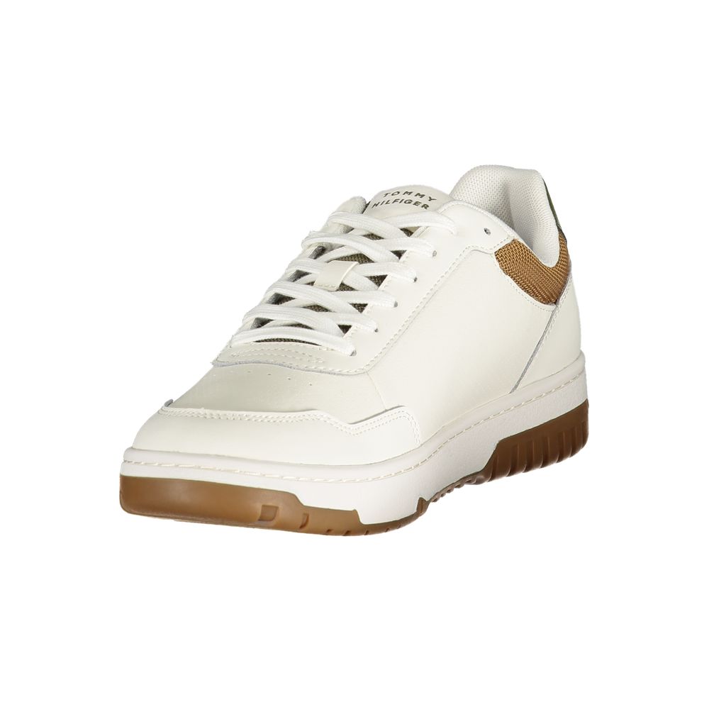 Tommy Hilfiger Bianco Polyurethan-Sneaker für Herren