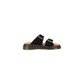 Dr. Martens Schwarze flache Sandalen aus Leder
