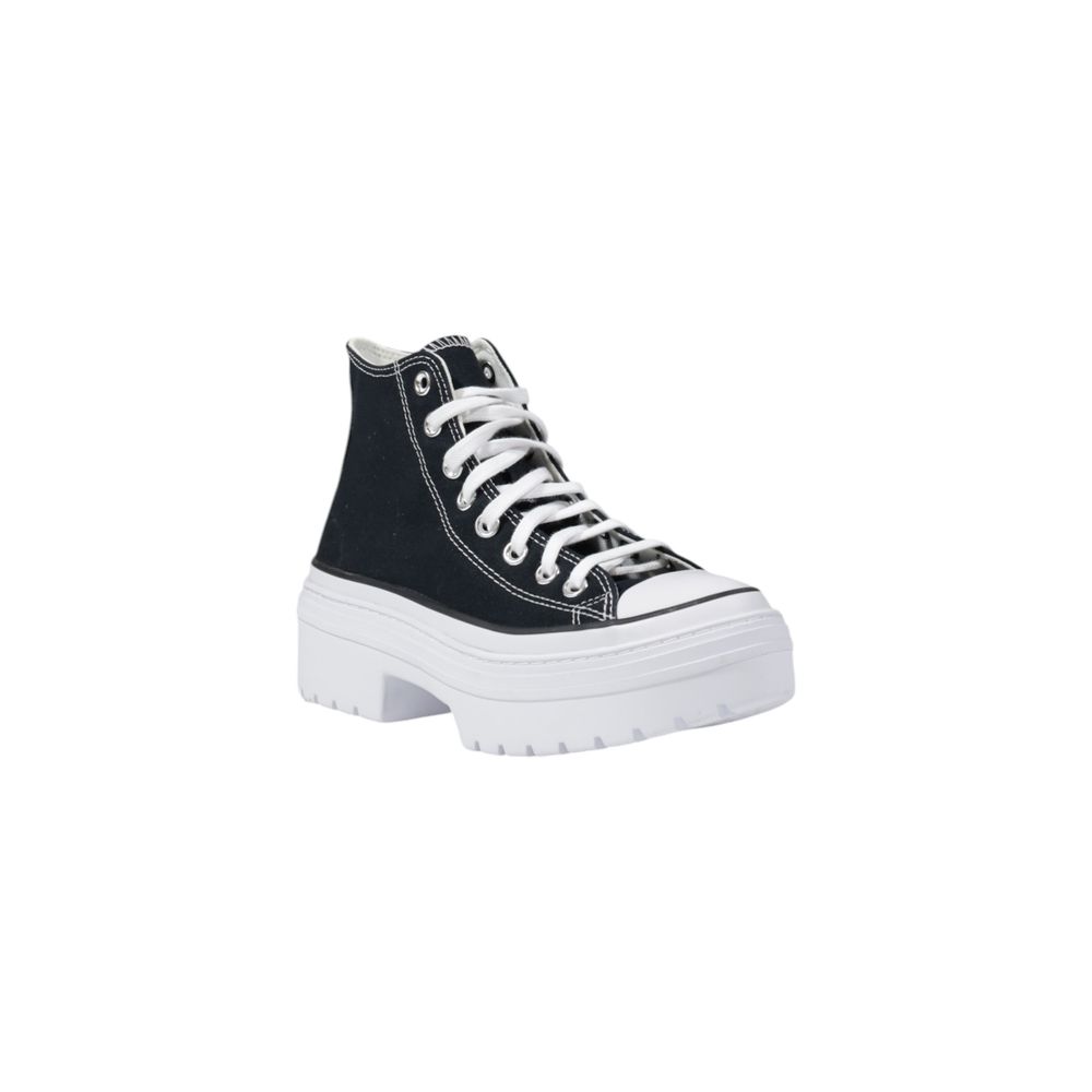 Converse Black Chunky Sole Fabric Sneakers