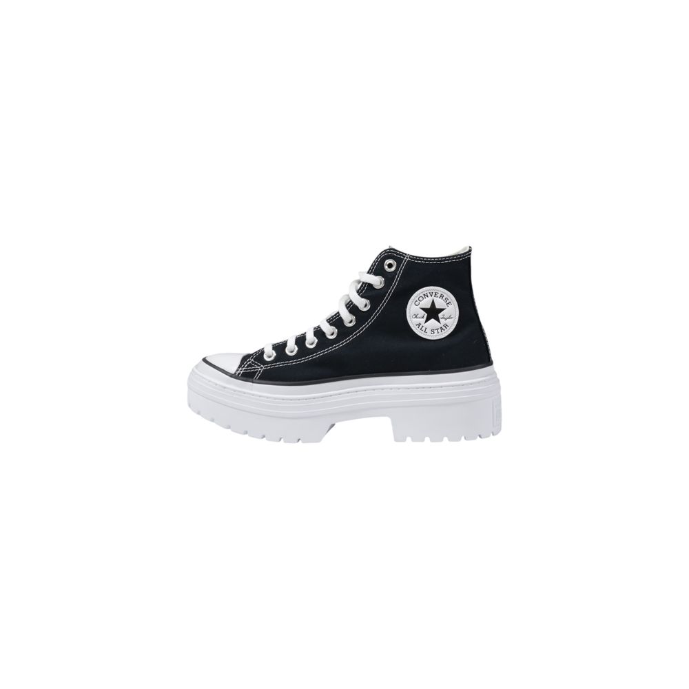 Converse Black Chunky Sole Fabric Sneakers