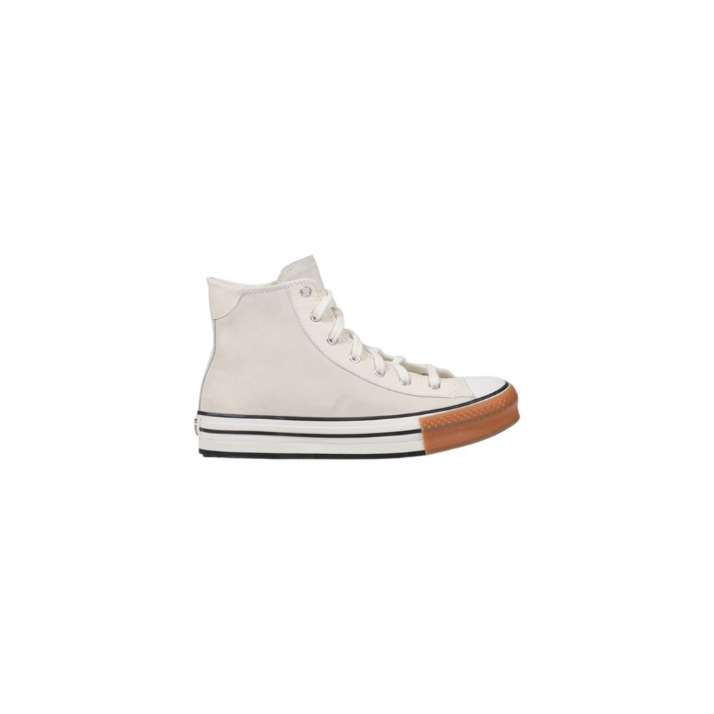Baskets montantes en cuir blanc Converse
