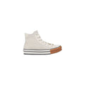 Baskets montantes en cuir blanc Converse