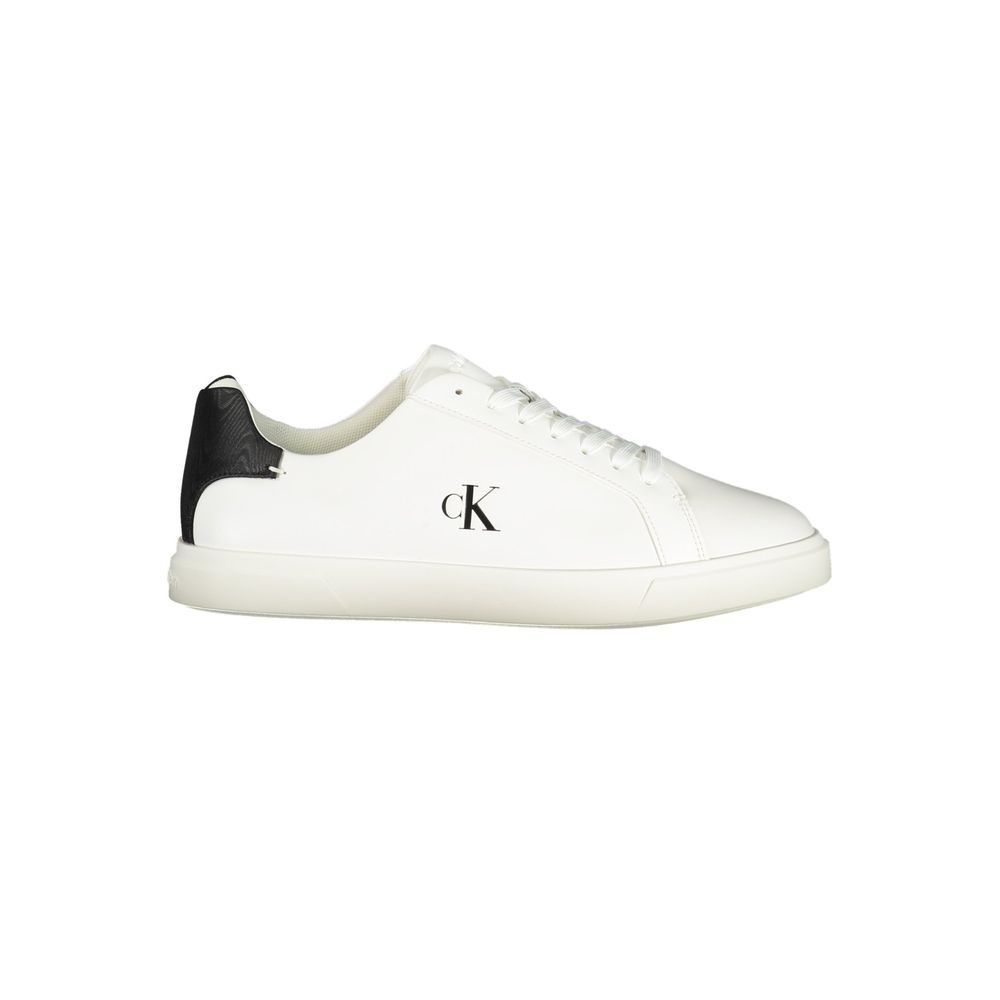 Calvin Klein Bianco Damen-Sneaker aus Polyurethan