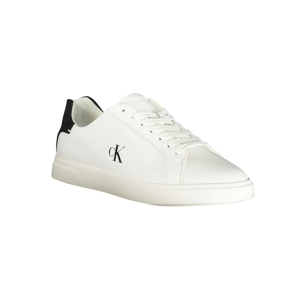 Calvin Klein Bianco Damen-Sneaker aus Polyurethan