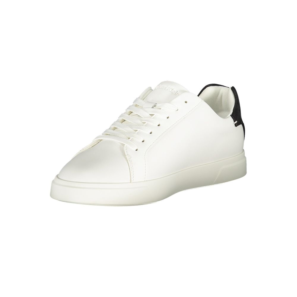 Calvin Klein Bianco Damen-Sneaker aus Polyurethan