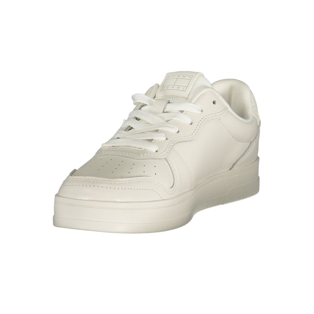 Tommy Hilfiger Baskets blanches en polyester de style athlétique