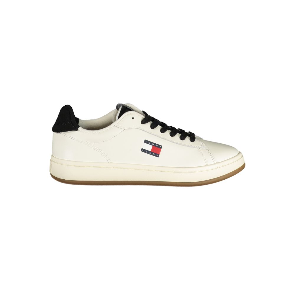 Tommy Hilfiger White Polyester Low-Top Sneakers