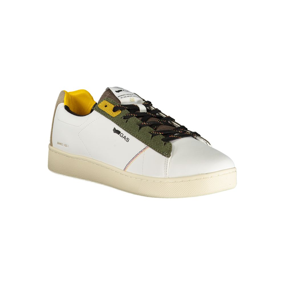 Gas Weiße Herren-Sneaker aus Polyester